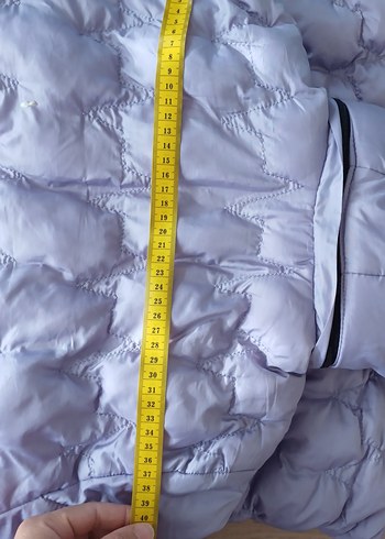 Mor Uzun kız çocuk Kışlık Mont - Görsel 19