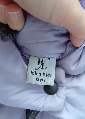 Mor Uzun kız çocuk Kışlık Mont - Görsel 16