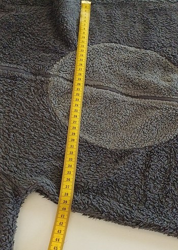 Gri kız çocuk Uzun Kollu Peluş Tulum - Görsel 9