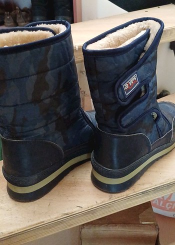 Mavi Erkek kar Kayak Botu, Cırtlı, Rahat - Görsel 9