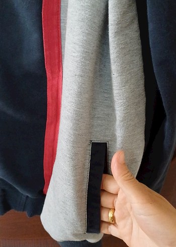 xxl Beden gri Renk Erkek Gri Fermuarlı Sweatshirt