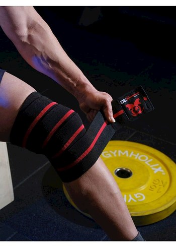 Elastik Siyah Çizgili Motorsiklet Dizlik - Görsel 3