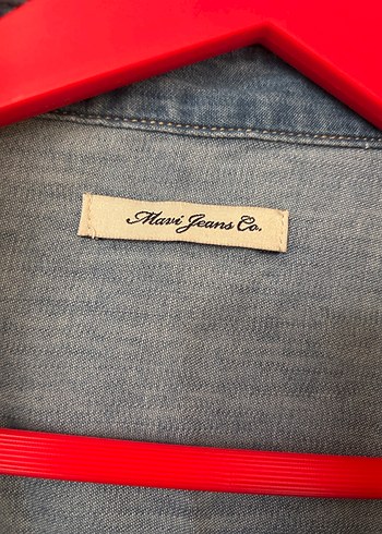 s Beden Düğmeli Gri Denim Kadın Gömlek
