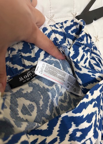 Mavi Desenli Uzun Etek DEFACTO - Görsel 4