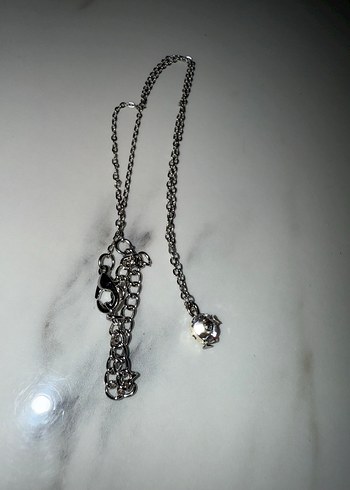 925 Ayar Gümüş Minimalist Kolye - Görsel 5