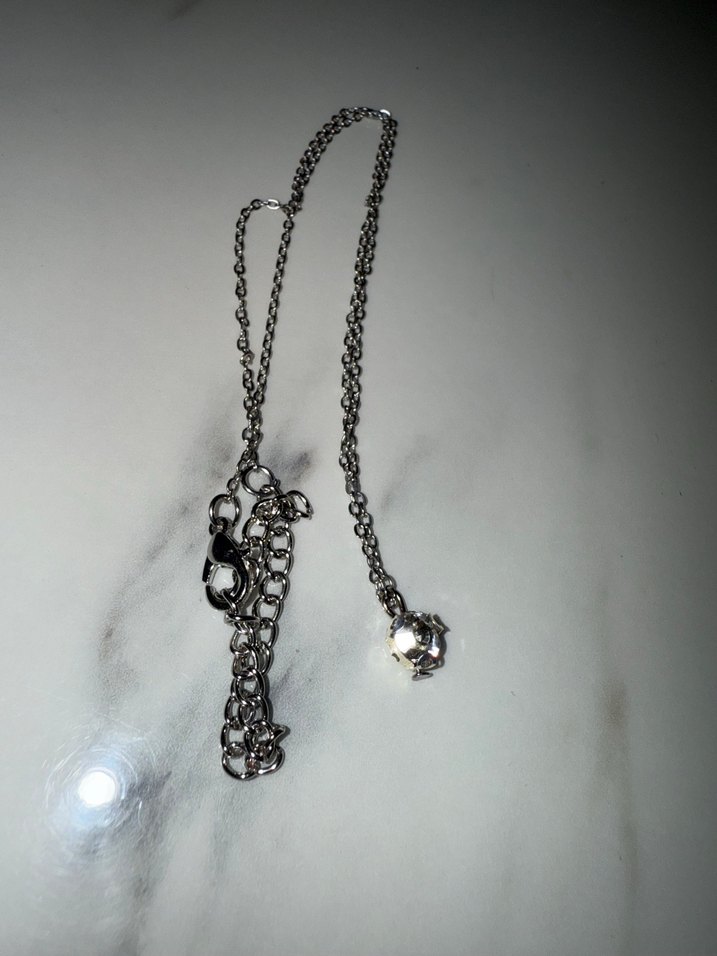 925 Ayar Gümüş Minimalist Kolye - Görsel 5