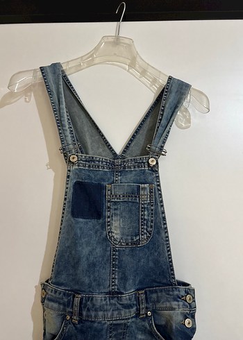 LTB Kızlar için Mavi Denim Askılı Tulum