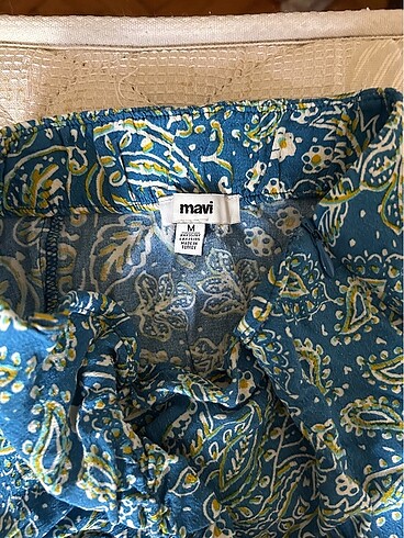 Mavi Jeans Mavi midi yazlık etek