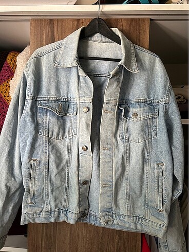 Vintage denim kot ceket