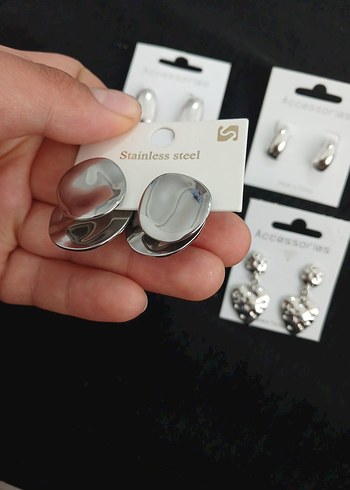 Gümüş kadın Küpeler - Görsel 2