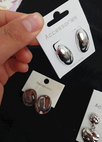 Gümüş kadın Küpeler - Görsel 5