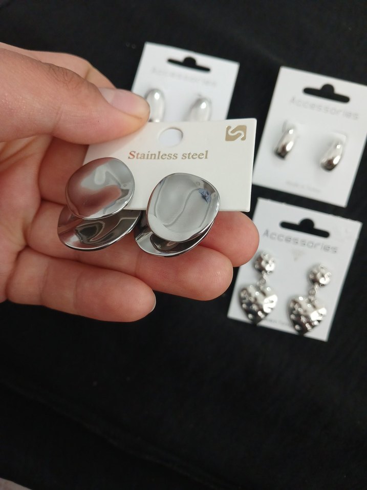 Gümüş kadın Küpeler - Görsel 2