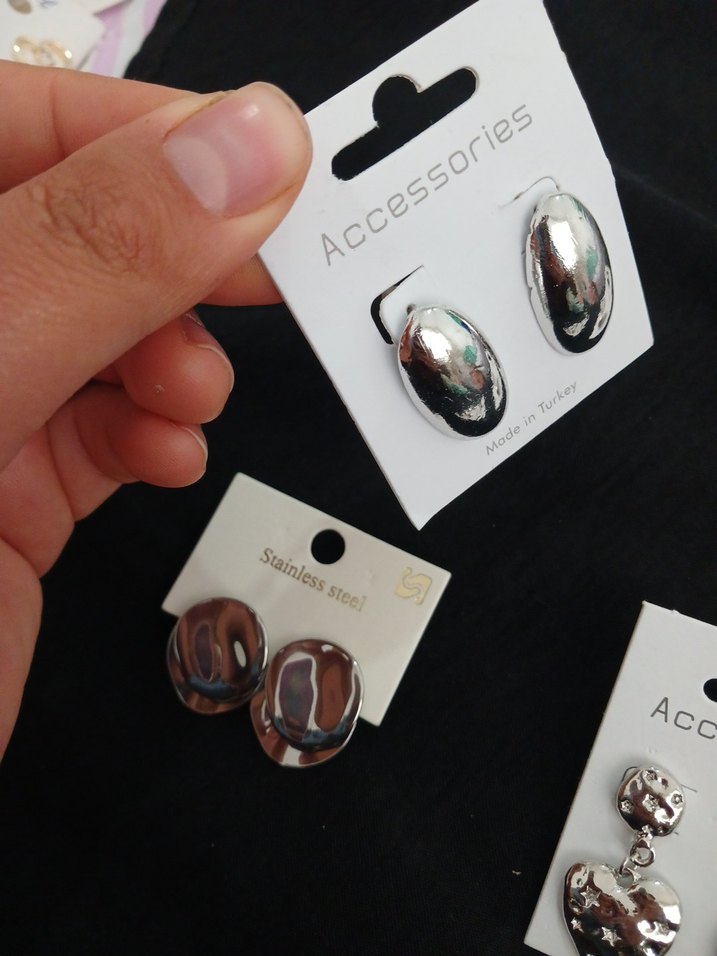 Gümüş kadın Küpeler - Görsel 5