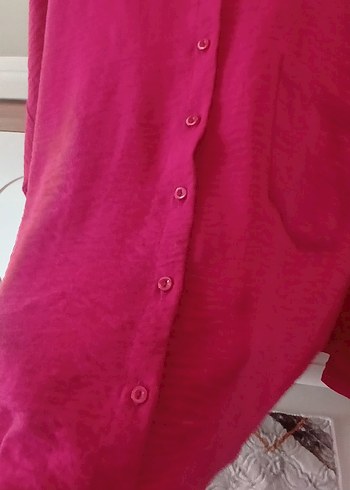 Keten Düğmeli Uzun Kollu Gömlek - Görsel 4