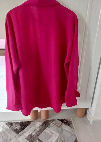 Keten Düğmeli Uzun Kollu Gömlek - Görsel 7