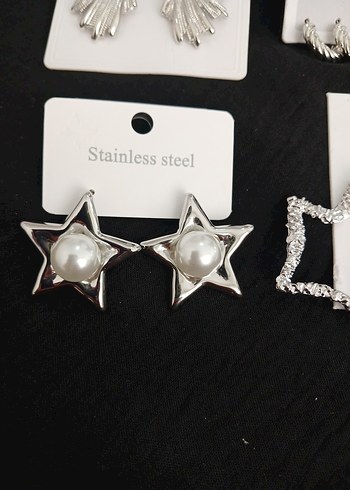 Gümüş işlemeli Kadın Küpeler - Görsel 6