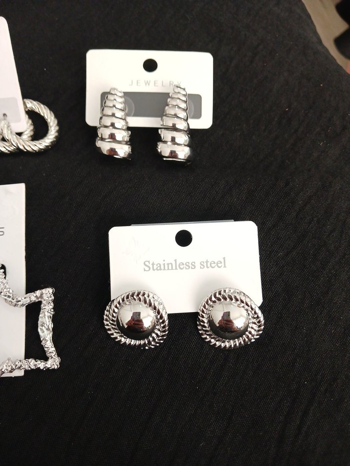 Gümüş işlemeli Kadın Küpeler - Görsel 5