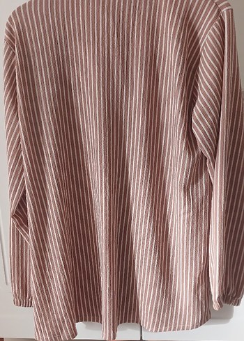 Bej Düğmeli  Kadın Gömlek - Görsel 5