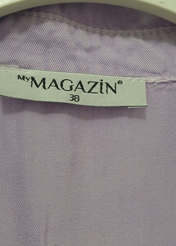 Püskül Detaylı Tensel Tunik-Lila - Görsel 8