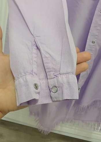 Püskül Detaylı Tensel Tunik-Lila - Görsel 7