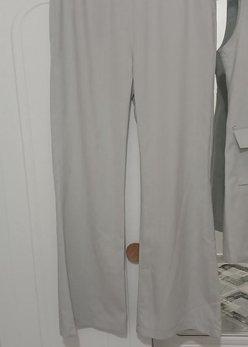 Gri Kolsuz Kadın Takım Elbise - Görsel 11