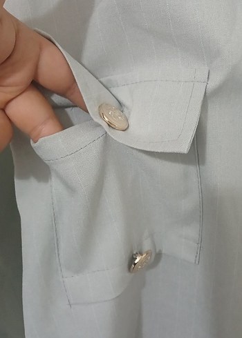 Gri Kolsuz Kadın Takım Elbise - Görsel 6