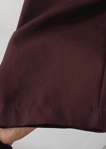 aci kahve kadin Kumaş Pantolon - Görsel 4