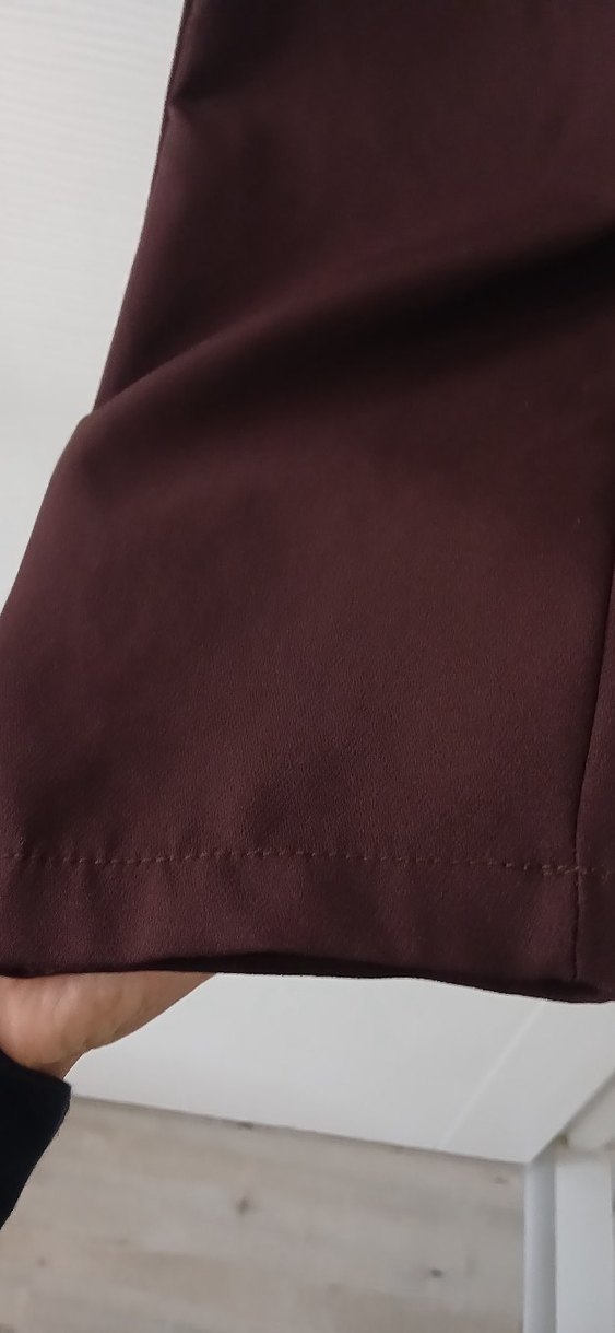 aci kahve kadin Kumaş Pantolon - Görsel 4