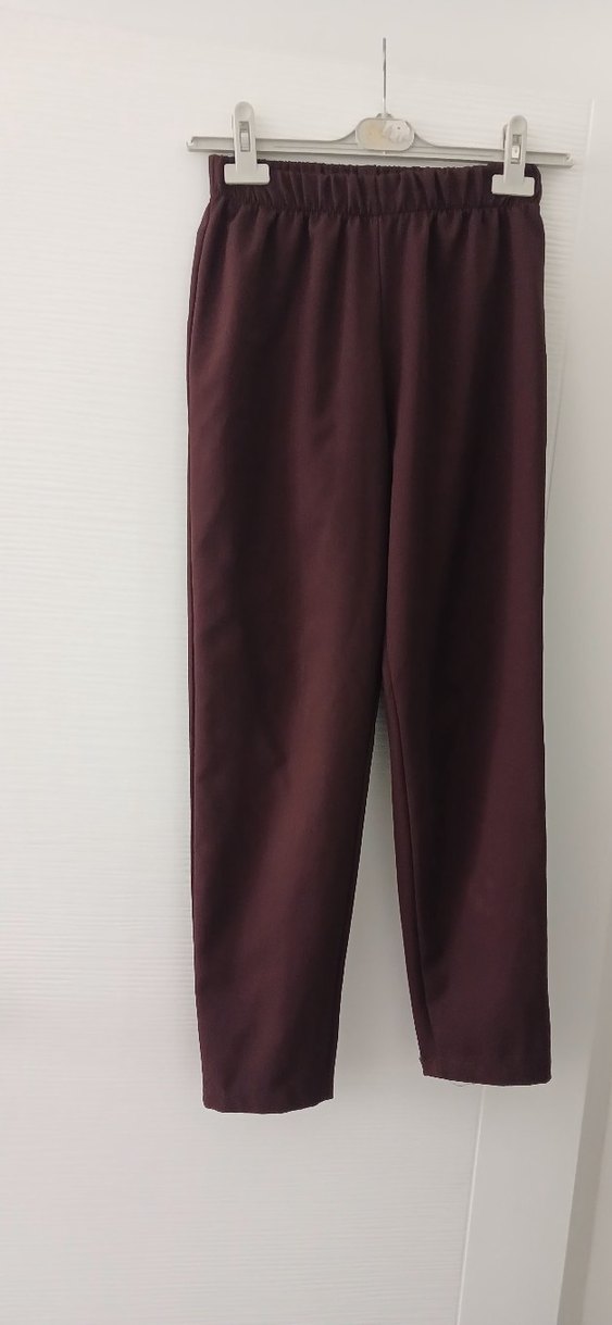 aci kahve kadin Kumaş Pantolon - Görsel 2