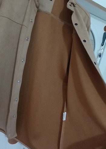 Fullamoda Bej Süet Düğmeli Erkek Gömlek - Görsel 6