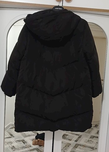 Siyah Kadın mont - Görsel 2