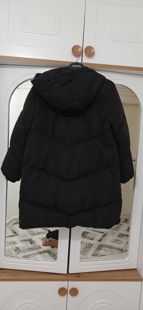 Siyah Kadın mont - Görsel 2