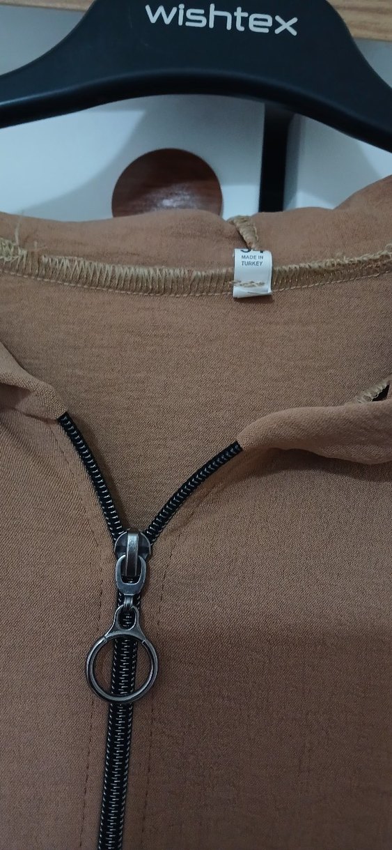 Bej Kapüşonlu Uzun Kadın ferace - Görsel 4