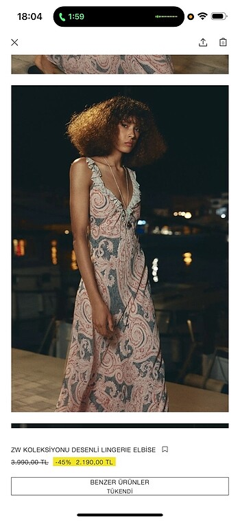 xs Beden çeşitli Renk Zara elbise