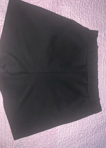 Diğer Düğmeli Siyah Mini Etek