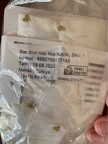 Step Simli Kalpli Külotlu Çorap