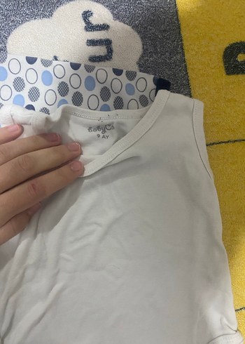 Pamuklu Kolsuz Bebek Body Seti, Renkli Desenli - Görsel 6