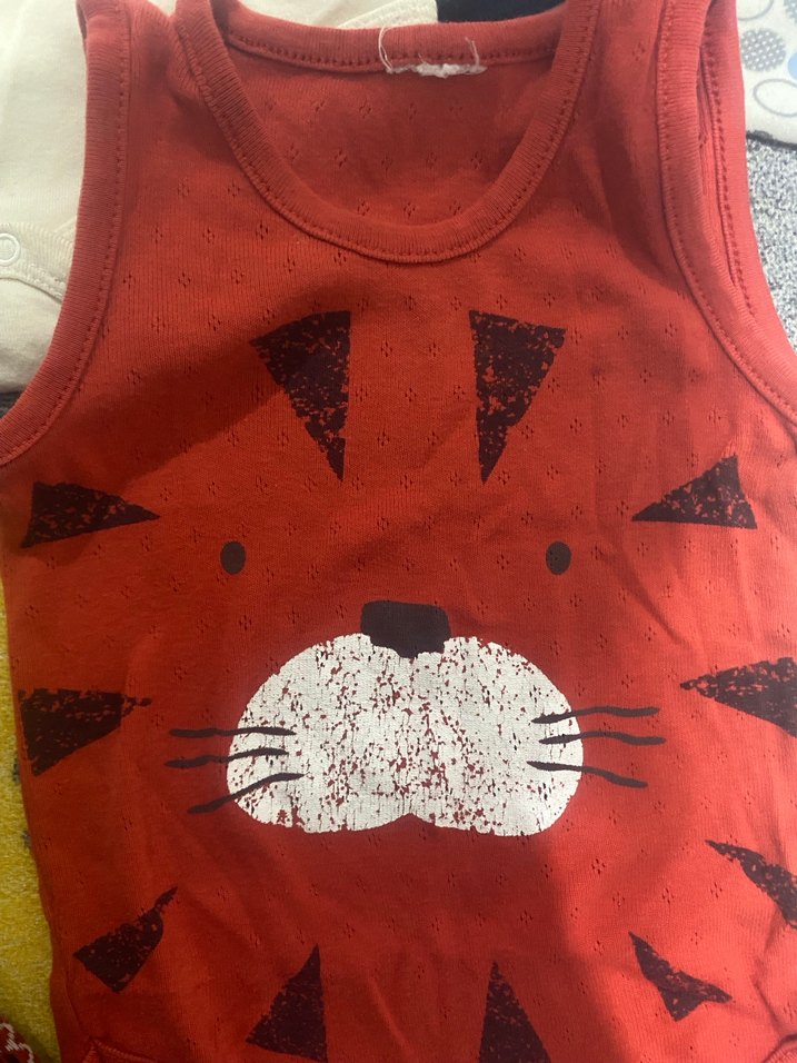 Pamuklu Kolsuz Bebek Body Seti, Renkli Desenli - Görsel 3