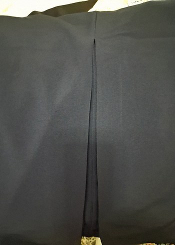 Siyah, Uzun Drapeli Etek. Garni m. 54.B. - Görsel 3