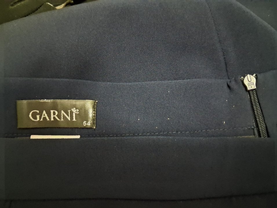 Siyah, Uzun Drapeli Etek. Garni m. 54.B. - Görsel 2