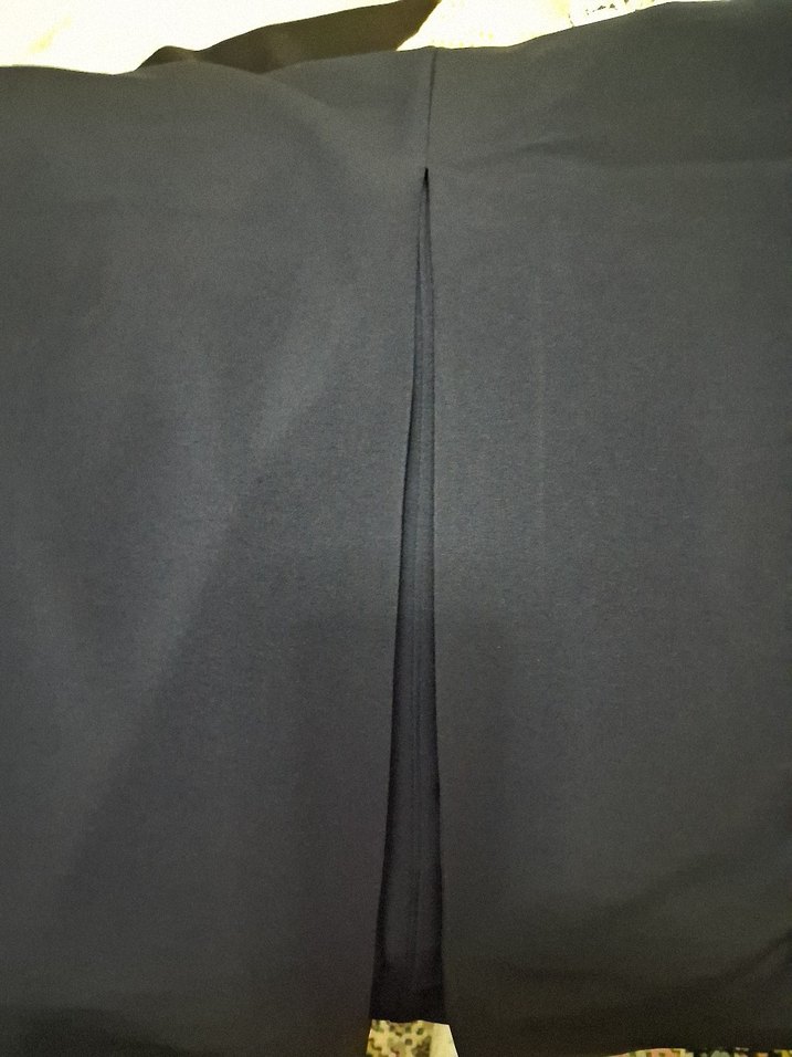 Siyah, Uzun Drapeli Etek. Garni m. 54.B. - Görsel 3