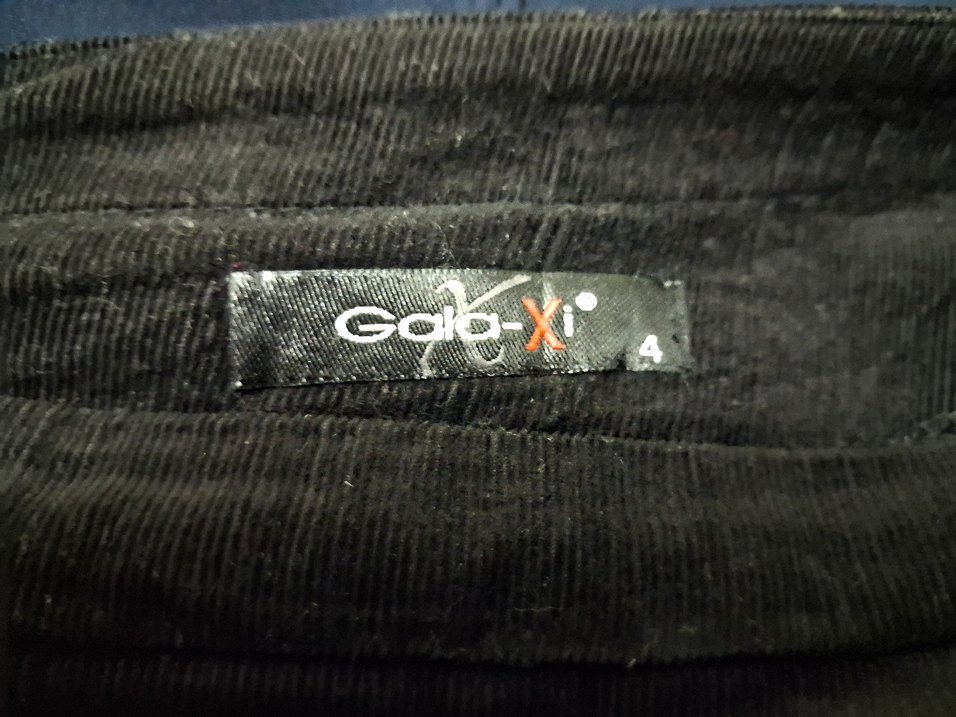 Siyah, Fitilli Kadife Kumaş, Gala-×i M. 4.B. - Görsel 2