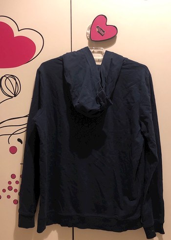 Lacivert Baskılı Kadın Sweatshirt - Görsel 4