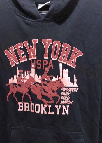 Lacivert Baskılı Kadın Sweatshirt - Görsel 2