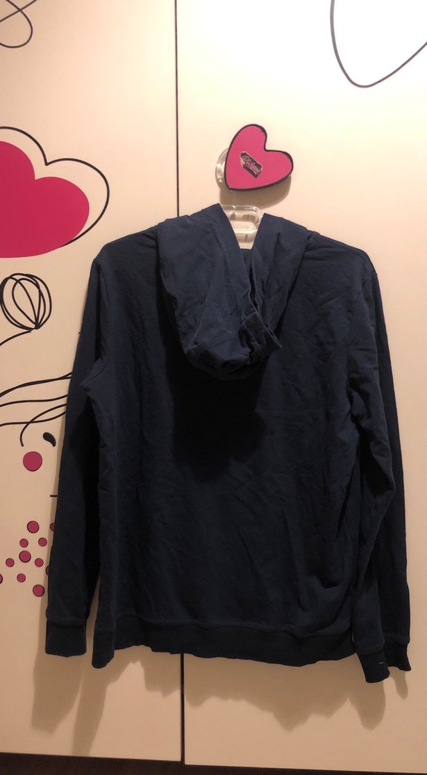 Lacivert Baskılı Kadın Sweatshirt - Görsel 4