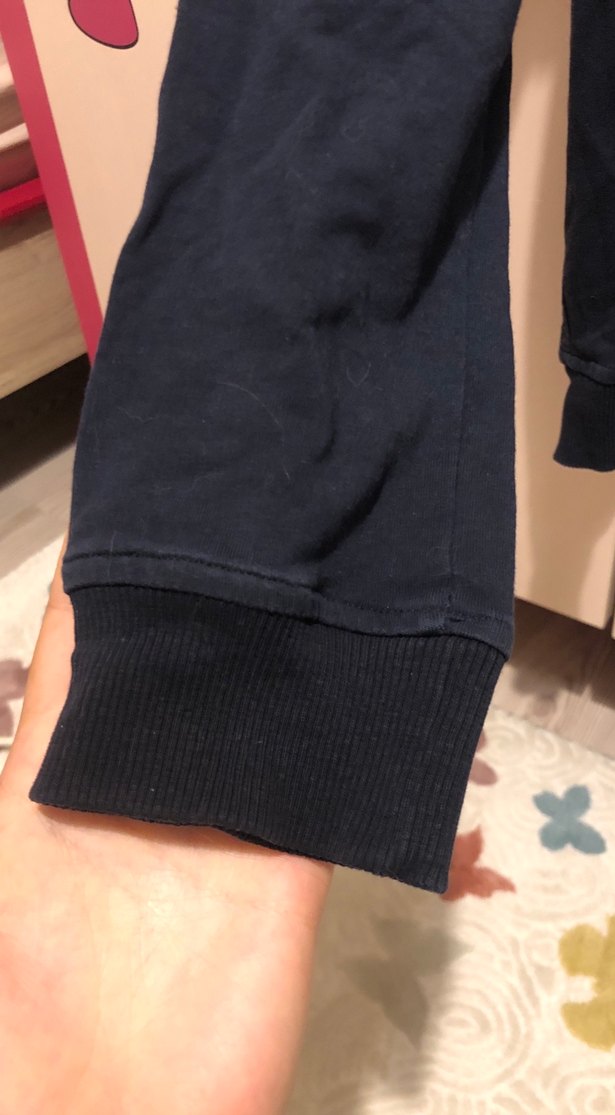 Lacivert Baskılı Kadın Sweatshirt - Görsel 3