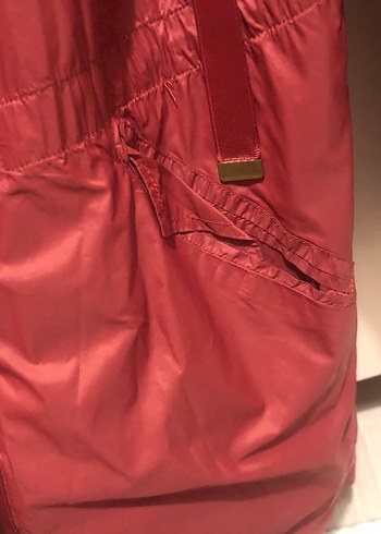 Bordo Midi Boy Kadın Yağmurluk - Görsel 4