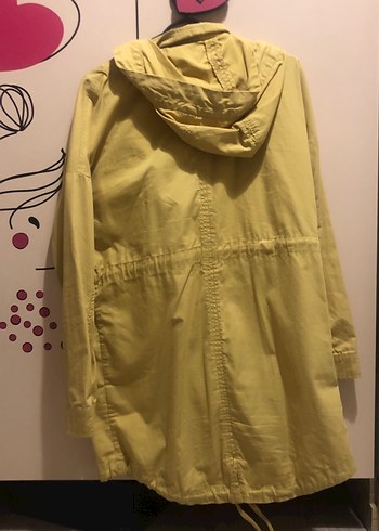 Sarı Düğmeli Midi Kadın Ceket - Görsel 8