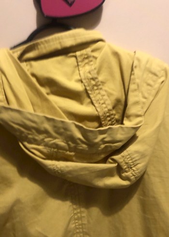 Sarı Düğmeli Midi Kadın Ceket - Görsel 9