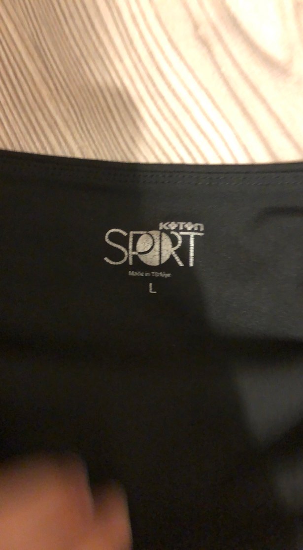 Siyah Elastik Mini Hamile Şortu - Görsel 3